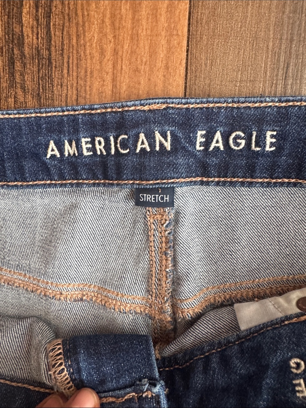 American Eagle Dark Blue wide leg - Picture 2 of 13